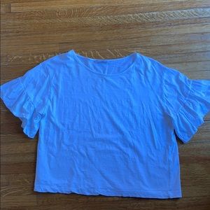 Zara short flared sleeve top